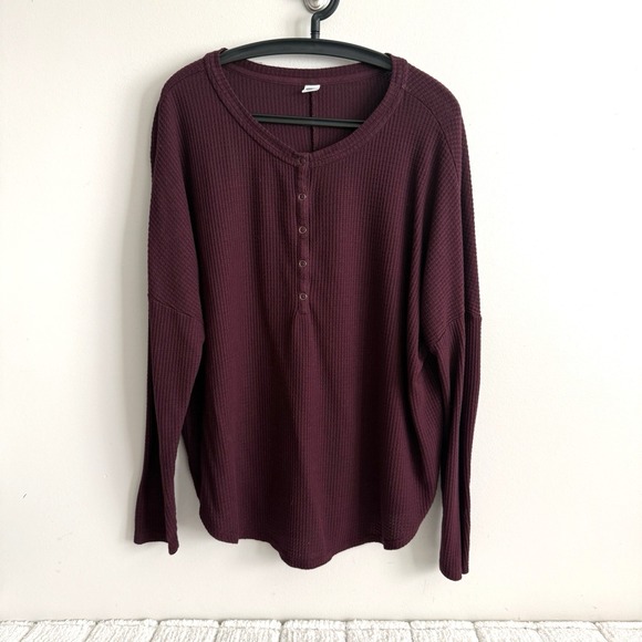 Old Navy Other - Old Navy Men's Waffle Knit Pullover Henley Thermal Size XL Casualcore Minimalist